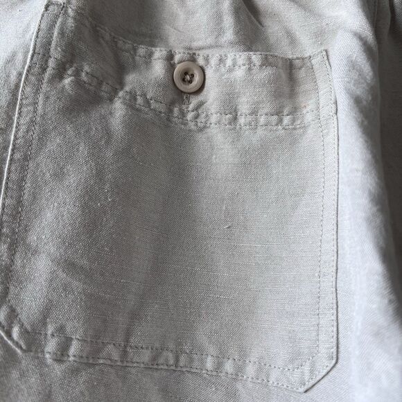 Cubavera Pants Mens Large Beige Linen Drawstring Beach Casual Relax Pocket Light - Picture 6 of 9